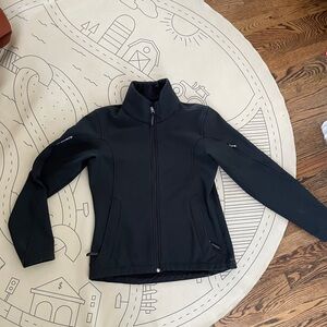 Fitted Women’s Black Spyder Jacket, mid weight, size 6